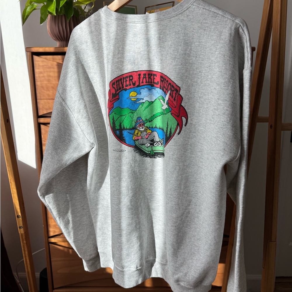 Silver Lake Resort Gray Sweater